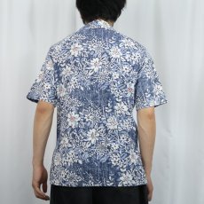 画像4: 70's Jantzen USA製 花柄 コットンアロハシャツ M (4)