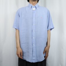 画像2: POLO Ralph Lauren "CLASSIC FIT" リネンボタンダウンシャツ M (2)