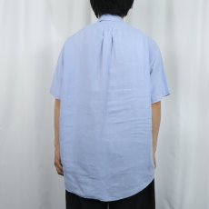 画像3: POLO Ralph Lauren "CLASSIC FIT" リネンボタンダウンシャツ M (3)