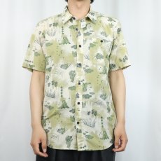 画像3: 2018SS Patagonia "ORGANIC COTTON" 総柄 コットンアロハシャツ M (3)