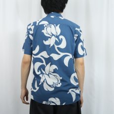 画像4: 2017AW Patagonia "ORGANIC COTTON" 花柄 コットンアロハシャツ M (4)