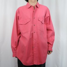 画像2: 90's Patagonia コットンワークシャツ L (2)