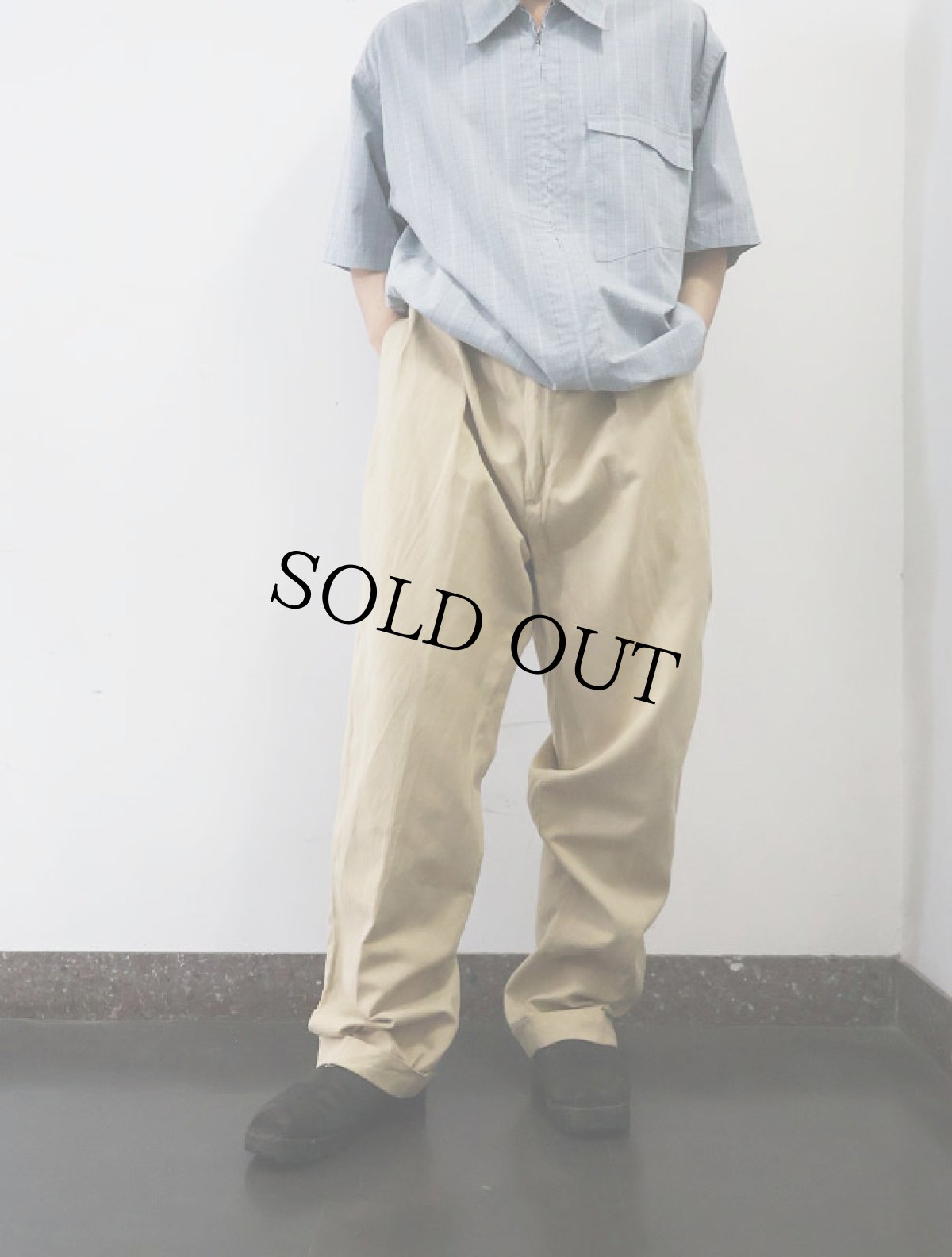 画像2: 90's POLO Ralph Lauren USA製 2タック リネンコットンスラックス W35 (2)