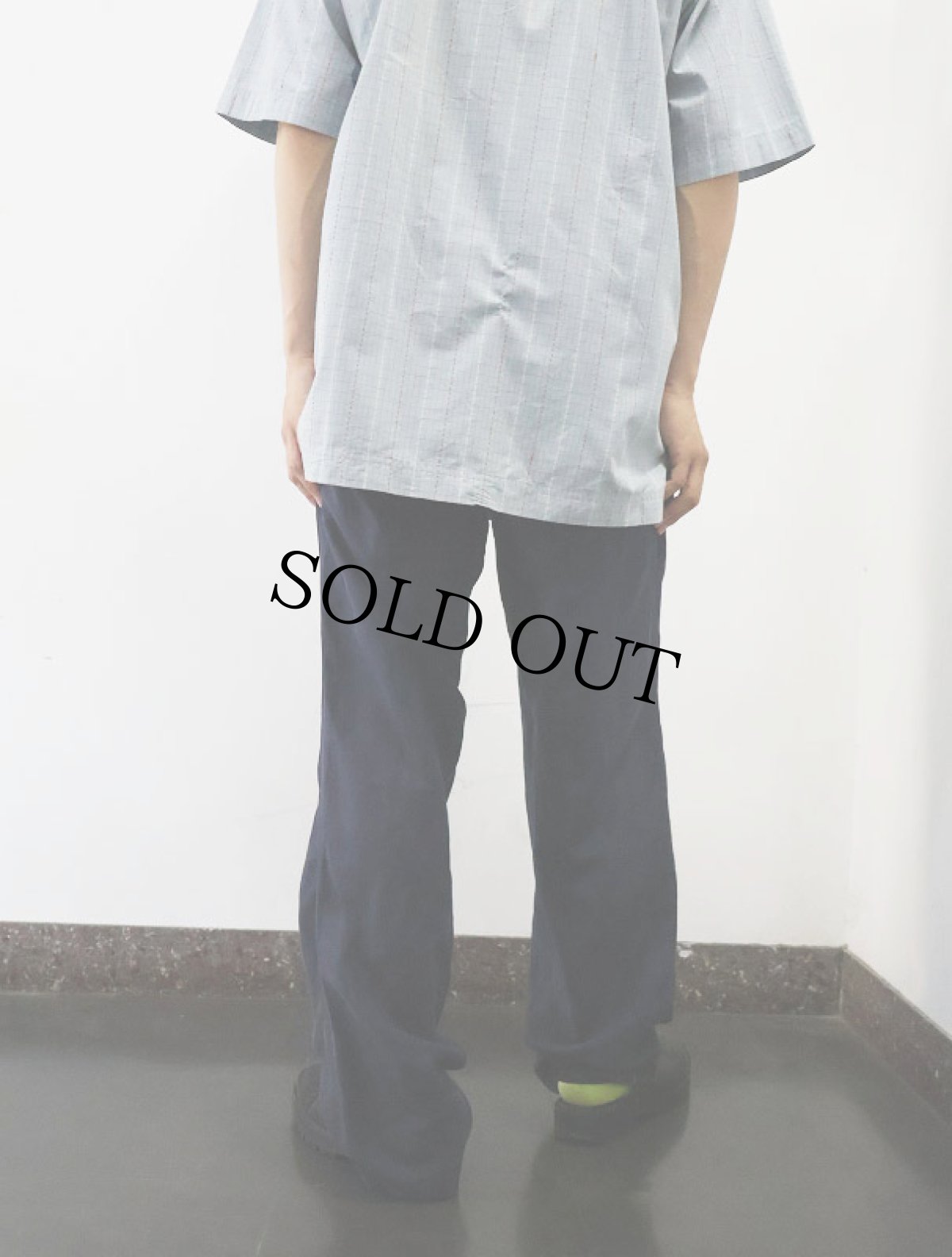 画像3: POLO Ralph Lauren リネン×シルク パンツ NAVY W34 (3)