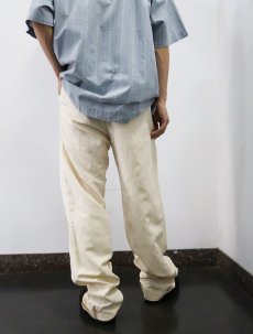 画像3: POLO Ralph Lauren 1タック シルクリネン スラックス W34 (3)
