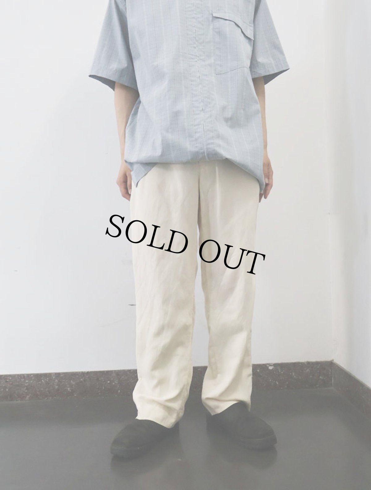 画像2: POLO Ralph Lauren リネンシルク パンツ W32 (2)