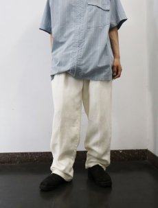 画像2: 90's POLO Ralph Lauren USA製 2タック リネンスラックス W37 (2)