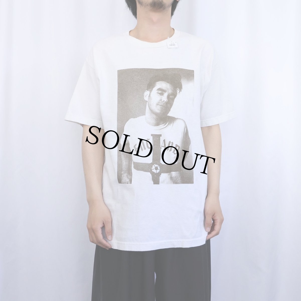 画像2: 2000's MORRISSEY ミュージシャンプリントTシャツ L (2)