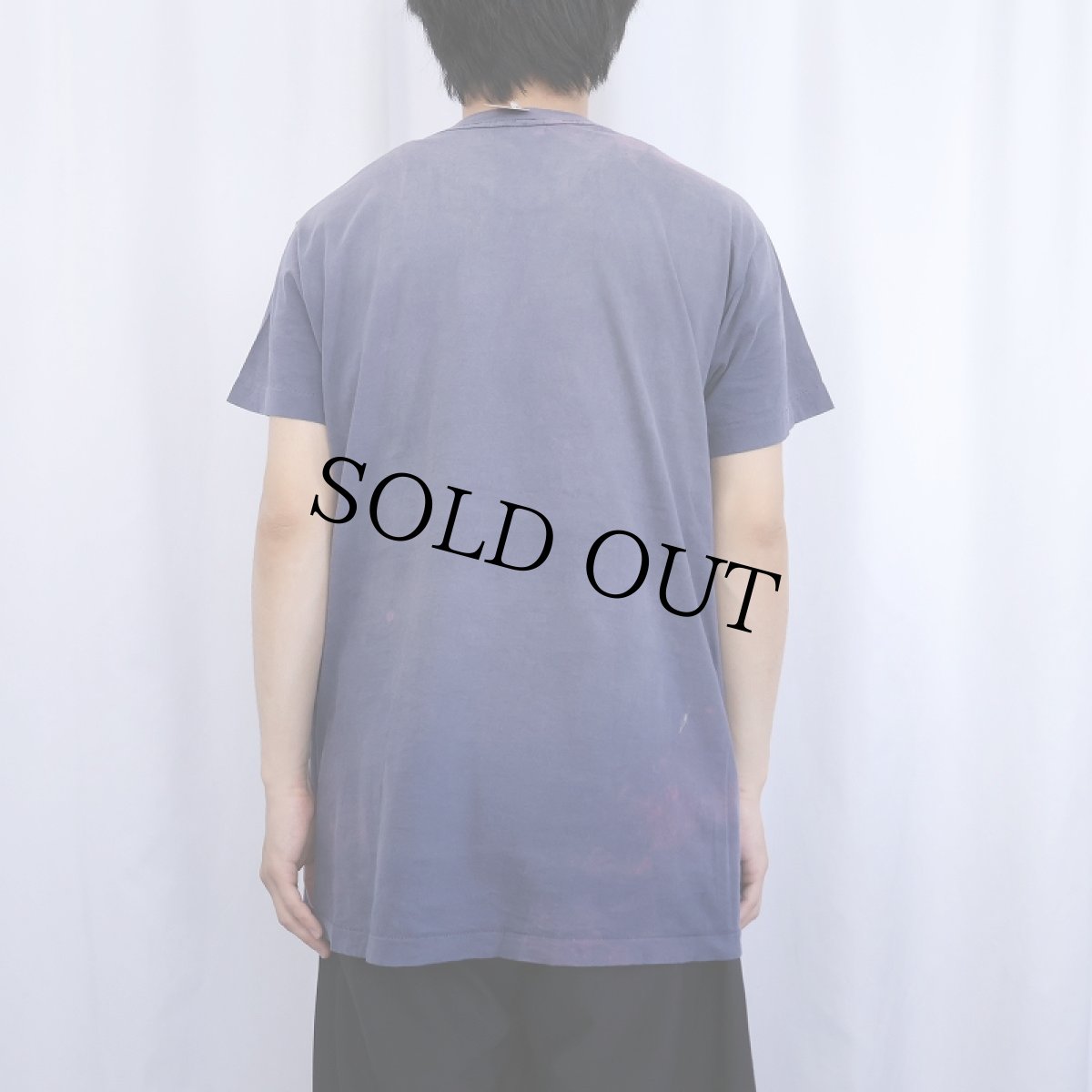 画像3: 80〜90's FRUIT OF THE LOOM USA製 無地 ポケットTシャツ NAVY XL (3)
