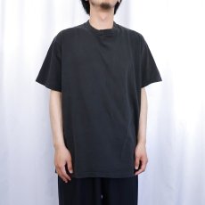 画像2: 90's FRUIT OF THE LOOM USA製 無地Tシャツ BLACK XL (2)