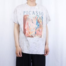 画像2: Pablo Picasso アートプリントTシャツ M (2)