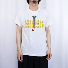画像2: 80's USA製 "PAC-MAN" ゲームキャラクターパロディ プリントTシャツ XL (2)