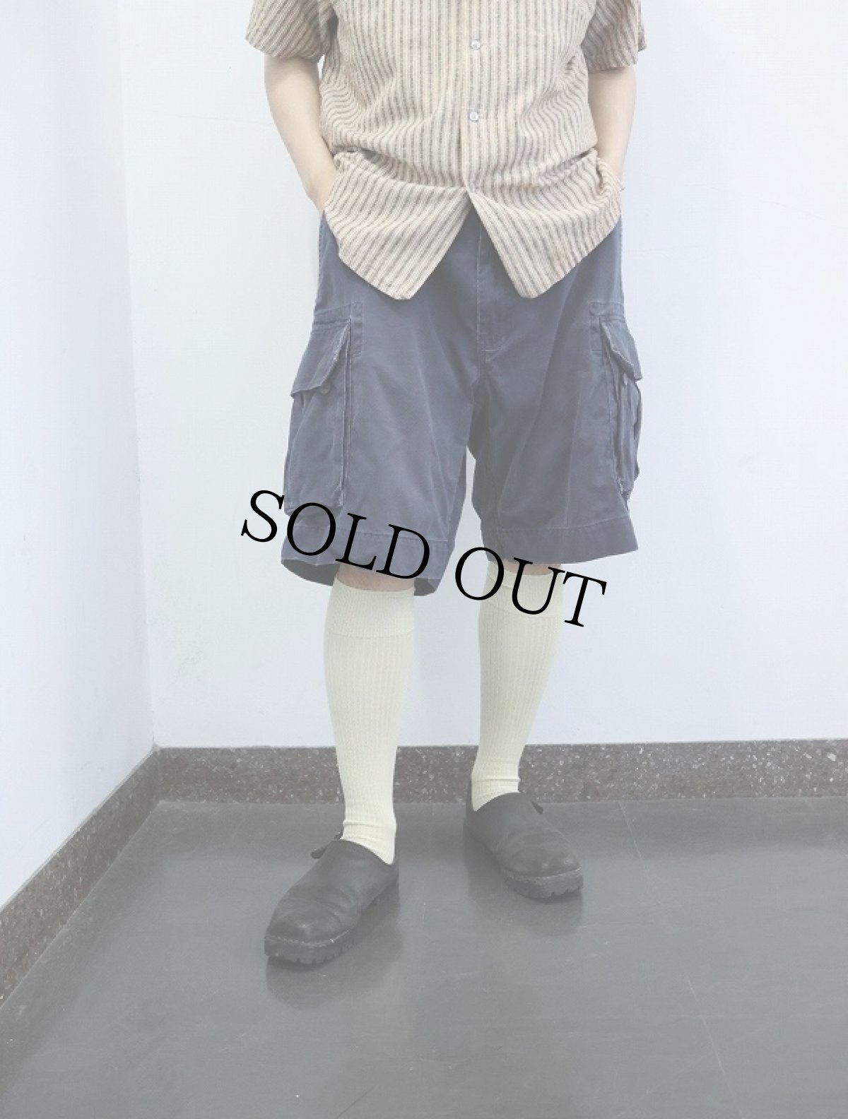 画像2: POLO Ralph Laurne "POLO CHINO" コットンカーゴショーツ NAVY W35 (2)