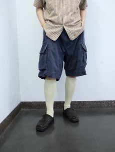 画像2: POLO Ralph Laurne "POLO CHINO" コットンカーゴショーツ NAVY W35 (2)