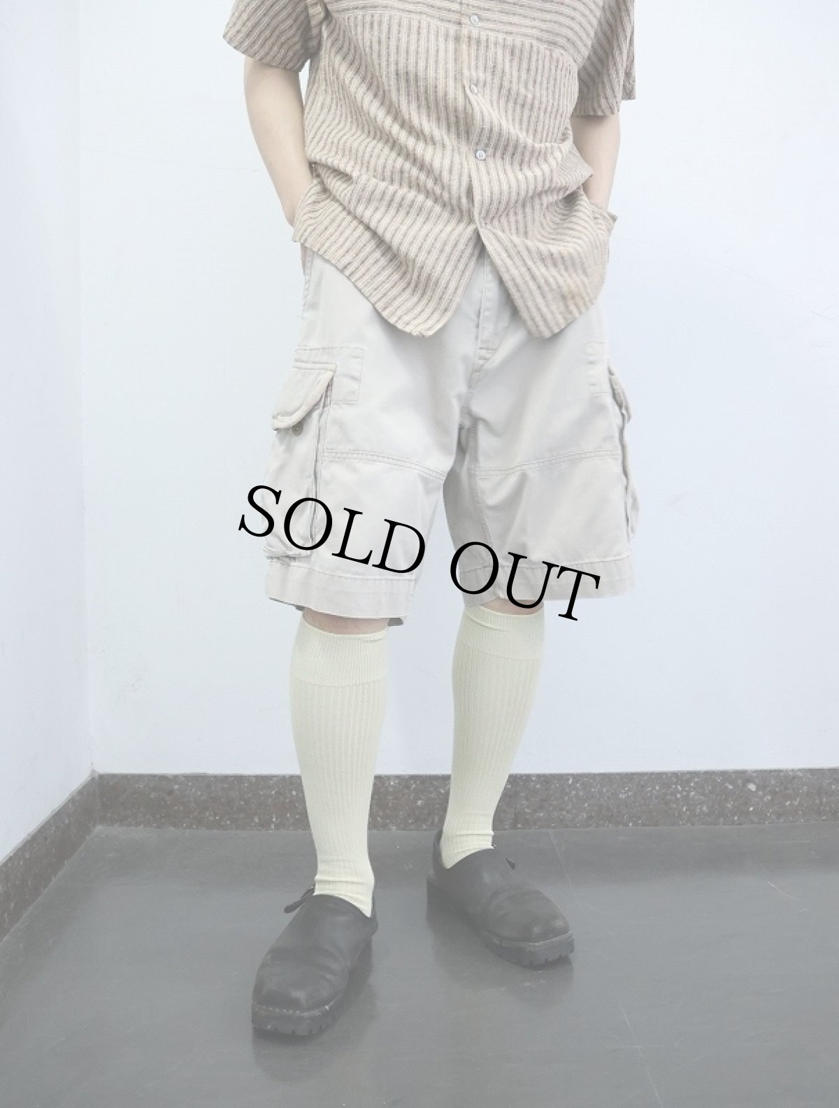 画像2: POLO Ralph Laurne "POLO CHINO" コットンカーゴショーツ W33 (2)