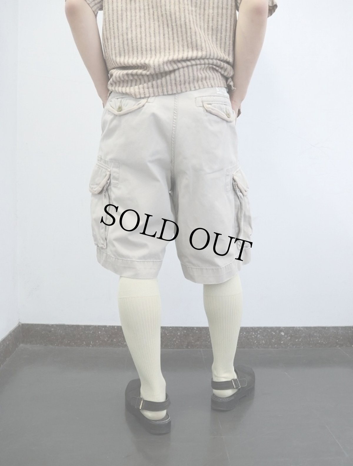 画像3: POLO Ralph Laurne "POLO CHINO" コットンカーゴショーツ W33 (3)