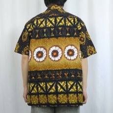画像4: 70's Rai Nani 花柄 コットン アロハシャツ XL (4)