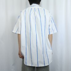 画像3: 90's〜 Ralph Lauren ストライプ柄 コットンボタンダウンシャツ L (3)