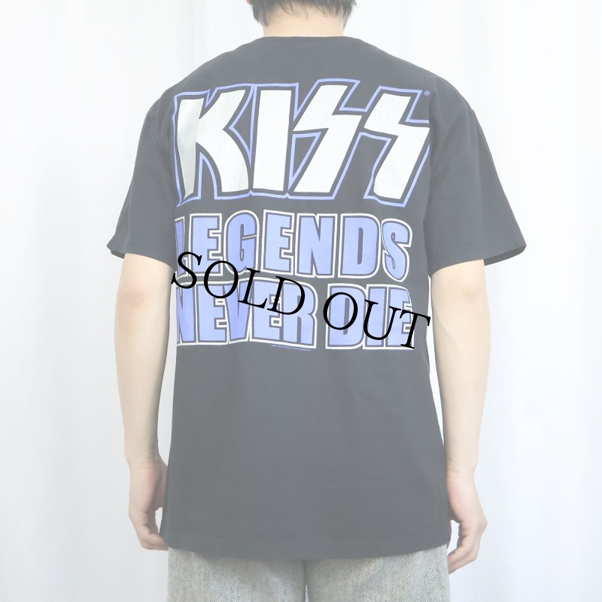 画像4: 2000's KISS "THE FAREWELL TOUR" ハードロックバンド ツアーTシャツ BLACK L (4)