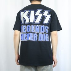 画像4: 2000's KISS "THE FAREWELL TOUR" ハードロックバンド ツアーTシャツ BLACK L (4)