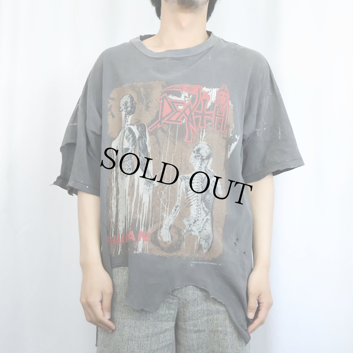 画像3: 90's DEATH USA製 "HUMAN" デスメタルバンド ツアーTシャツ XL (3)