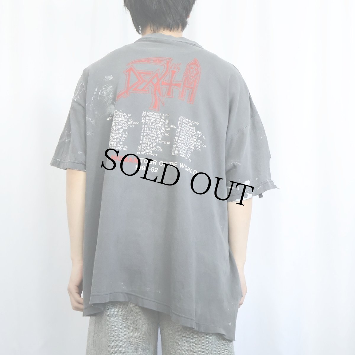 画像4: 90's DEATH USA製 "HUMAN" デスメタルバンド ツアーTシャツ XL (4)