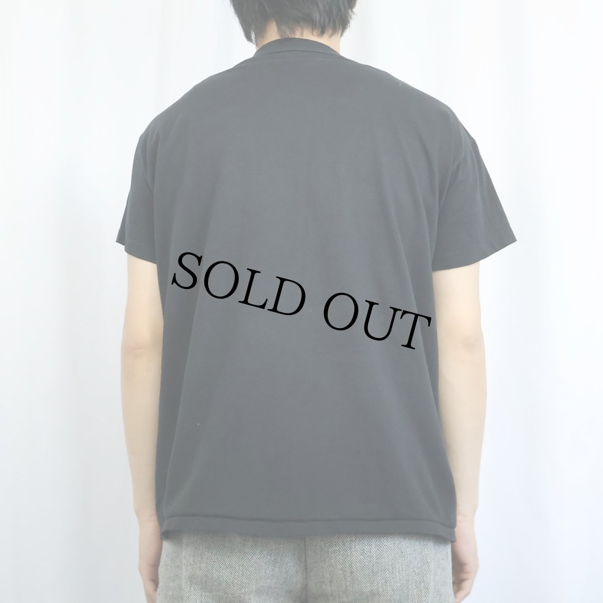 画像3: 80's RUSSELL ATHLETIC USA製 無地Tシャツ BLACK L (3)