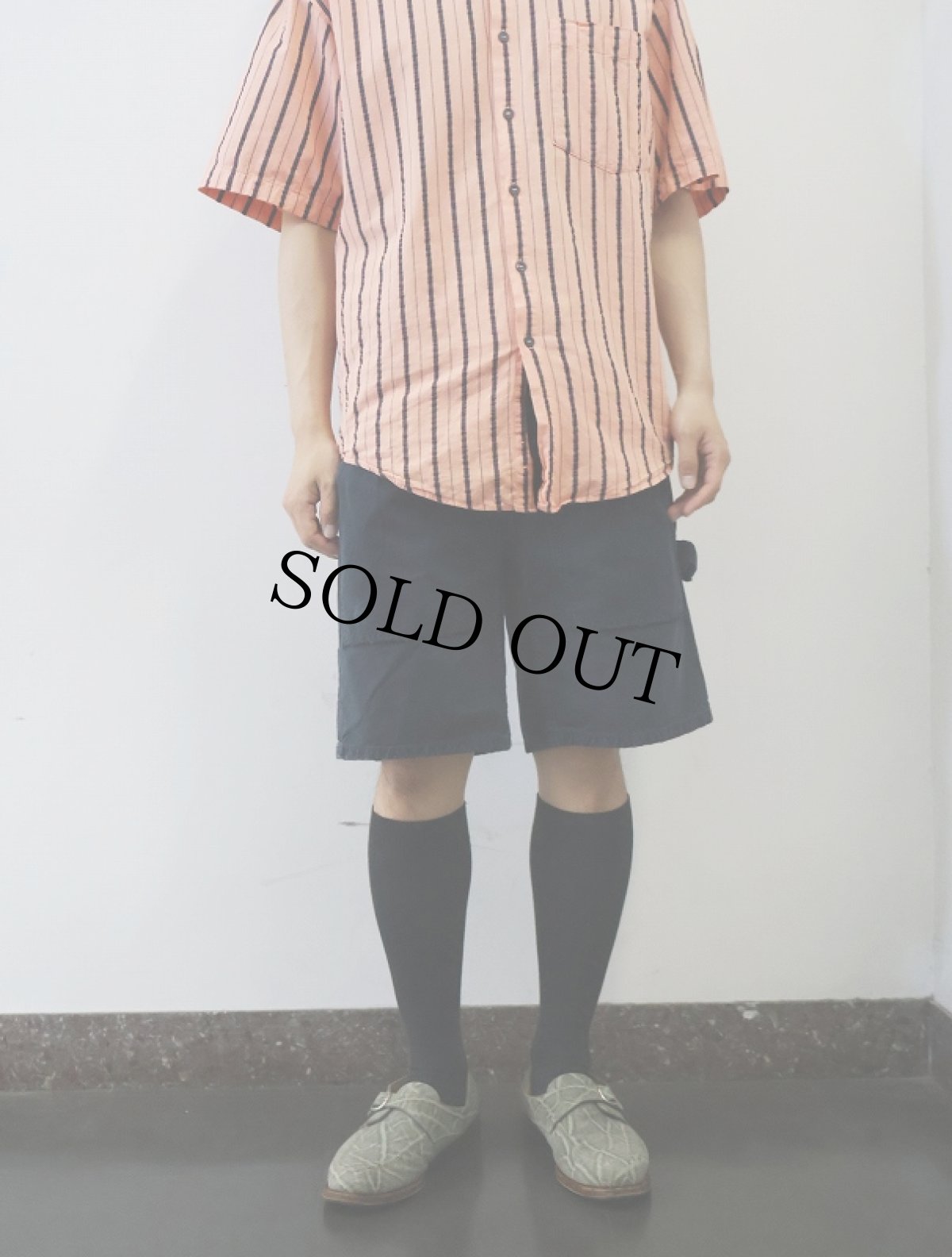 画像2: POLO Ralph Lauren コットンペインターショーツ NAVY W33 (2)