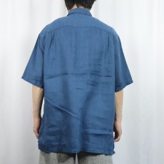 画像3: PENDLETON "MORRISON" リネンシャツ NAVY L (3)