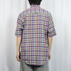 画像3: 90's THE TERRITORY AHEAD チェック柄 コットンボタンダウンシャツ M (3)