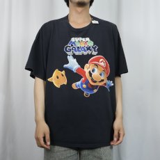 画像2: 2000's Nintendo SUPER MARIO GALAXY ゲームキャラクタープリントTシャツ BLACK 2X (2)