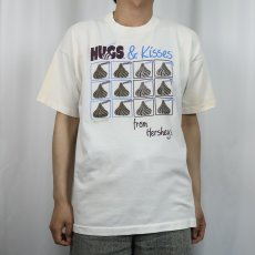 画像2: 90's HERSHEY'S USA製 "HUGS & KISSES" お菓子企業プリントTシャツ XL (2)