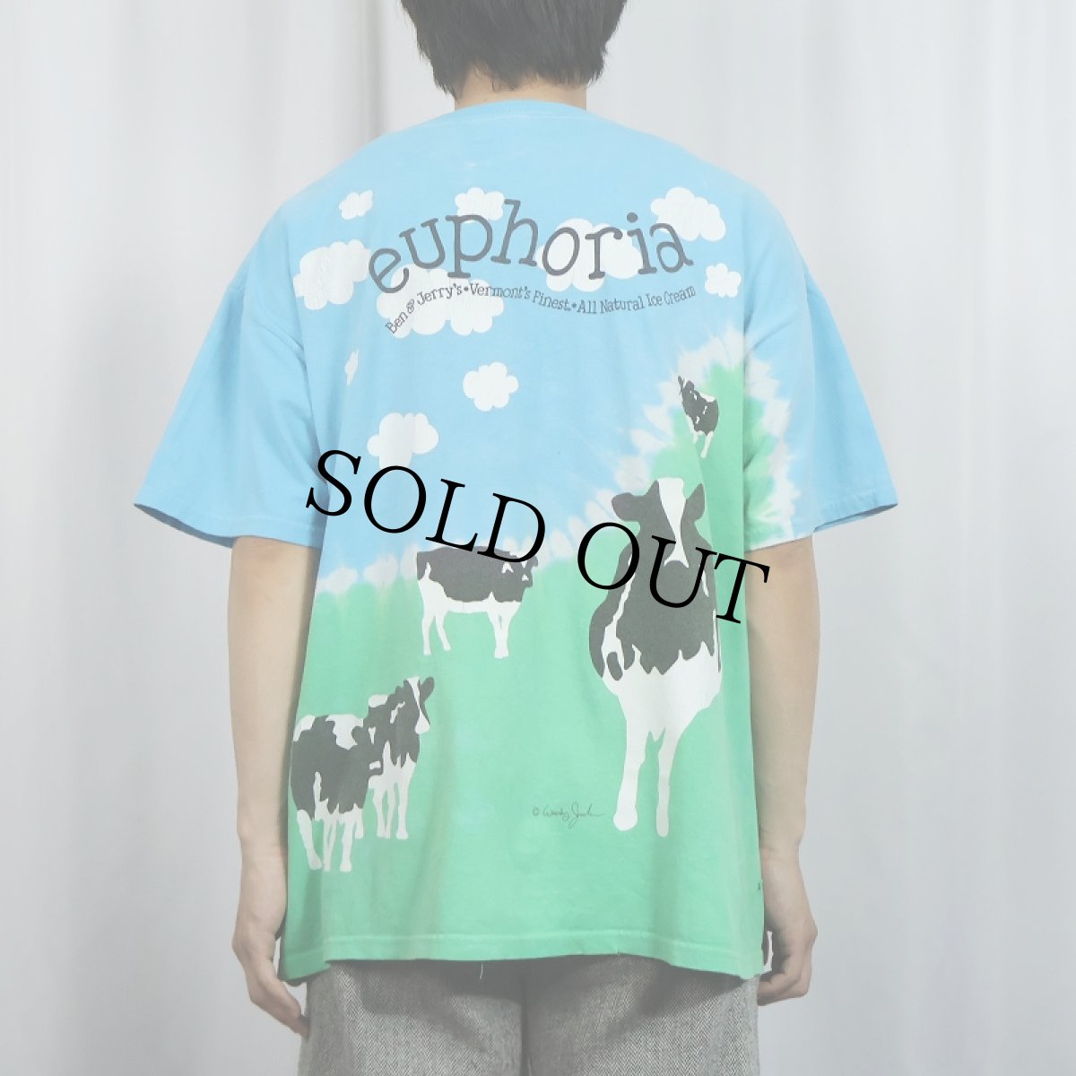 画像4: 2000's BEN&JERRY'S 食品メーカー 大判プリントTシャツ (4)