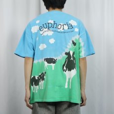 画像4: 2000's BEN&JERRY'S 食品メーカー 大判プリントTシャツ (4)