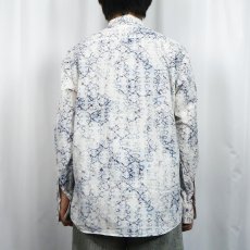 画像4: JHANE BARNES サイケデリック柄 コットンシャツ L (4)