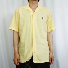 画像2: POLO Ralph Lauren "CURHAM" リネンコットン オープンカラーシャツ S (2)