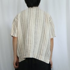 画像3: 60's〜 ストライプ柄 リネンパジャマシャツ (3)
