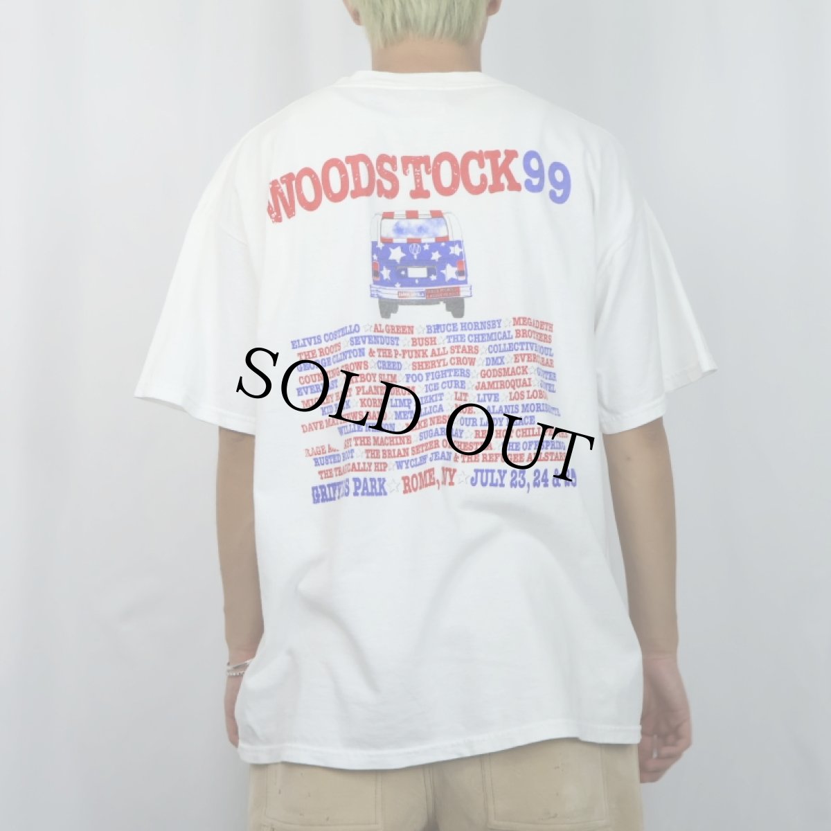 画像4: 1999 WOODSTOCK ロックフェスティバルTシャツ XL (4)