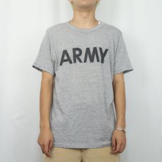 画像2: 80's Championトリコタグ USA製  "ARMY" プリントTシャツ XL (2)