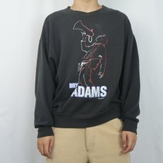 画像3: 90's Bryan Adams シンガーソングライターツアースウェット BLACK XL (3)