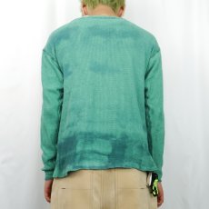 画像3: 60's〜 Sportswear ヘンリーネック サーマルロンT XL (3)