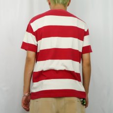 画像3: 90's GAP USA製 ファットボーダー柄 ポケットTシャツ S (3)