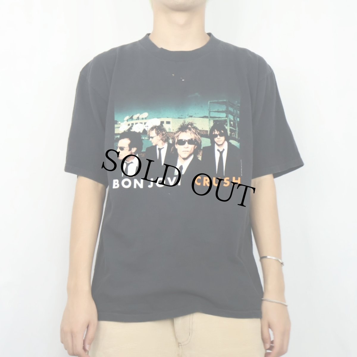 画像3: 2000's Bon Jovi "CRUSH" ハードロックバンドツアーTシャツ BLACK L (3)