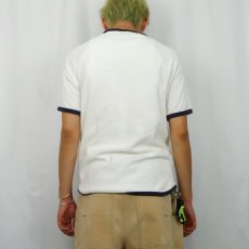 画像3: 80〜90's JOCKEY USA製 パイルTシャツ L (3)