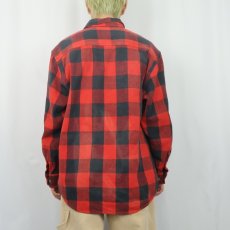 画像3: 90〜2000's REDHEAD バッファローチェック柄 ヘビーネルシャツ L (3)