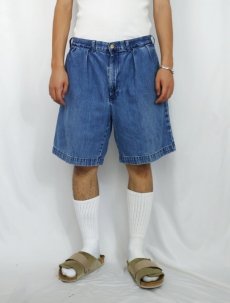 画像2: POLO Ralph Lauren "TYLER SHORT" 2タックデニムショーツ W33 (2)
