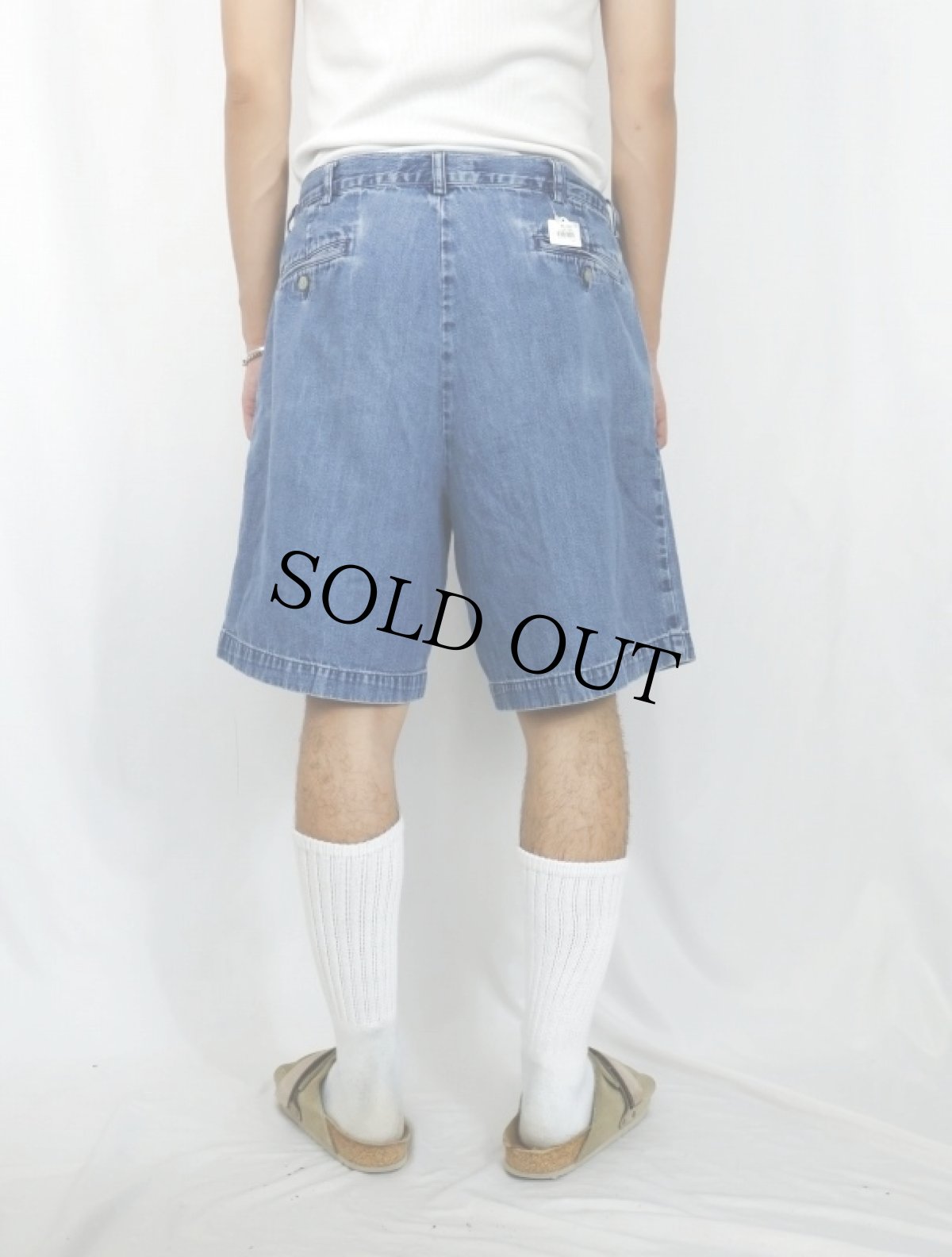 画像3: POLO Ralph Lauren "TYLER SHORT" 2タックデニムショーツ W33 (3)