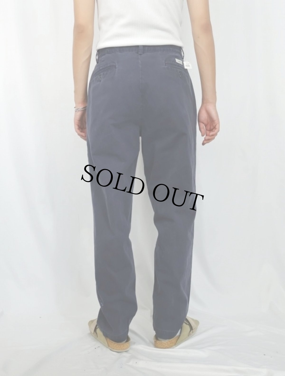 画像3: POLO Ralph Lauren "POLO CHINO" 2タック チノトラウザーズ NAVY W31 (3)