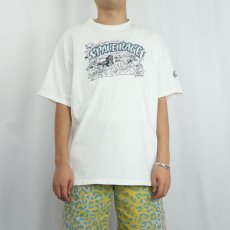画像2: 90's IN CON USA製 "SPACE RACE" 映画パロディプリントTシャツ XL (2)