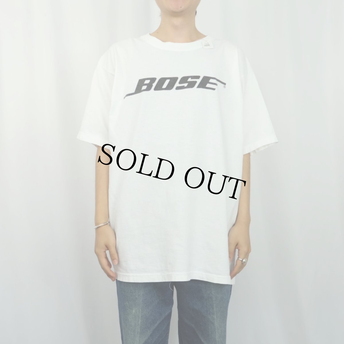 画像2: 90〜2000's BOSE 音響機器メーカー ロゴプリントTシャツ XL (2)